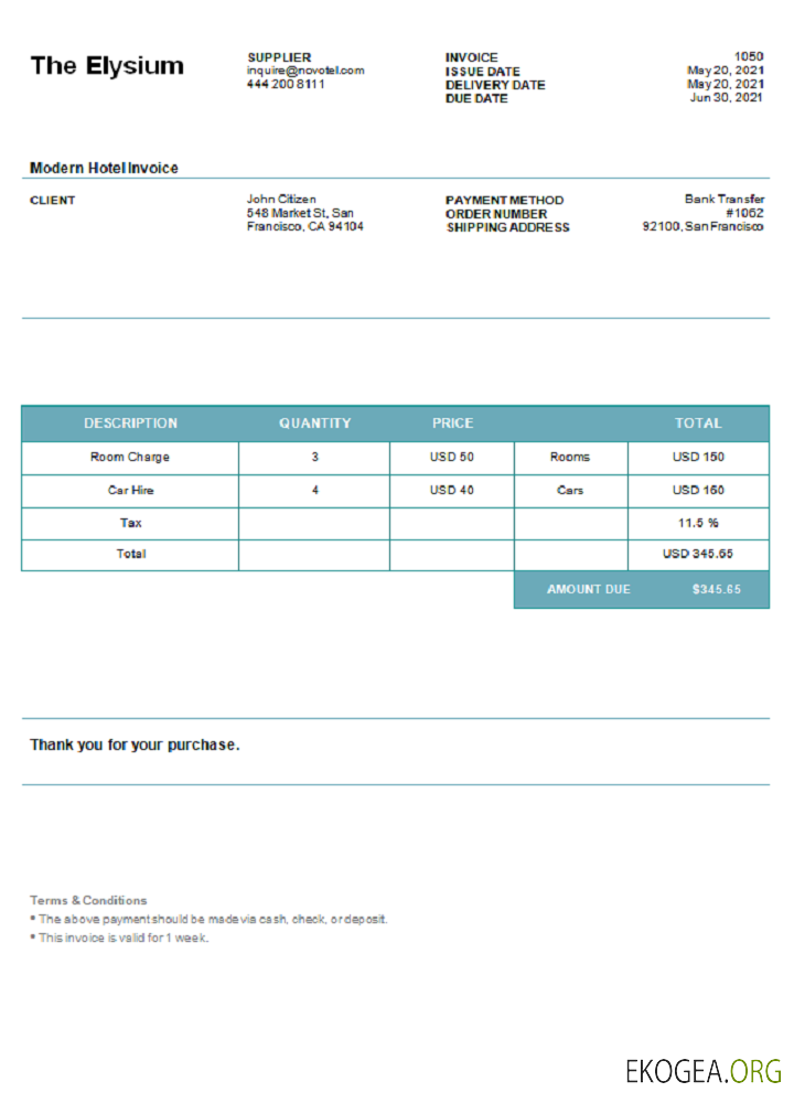 USA La facture Elysium